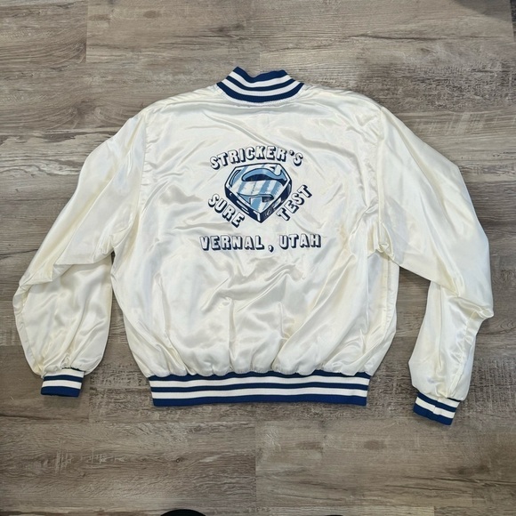 Vintage Made in USA coach varsity dazzle snap button jacket vernal Utah men’s L - Picture 3 of 5